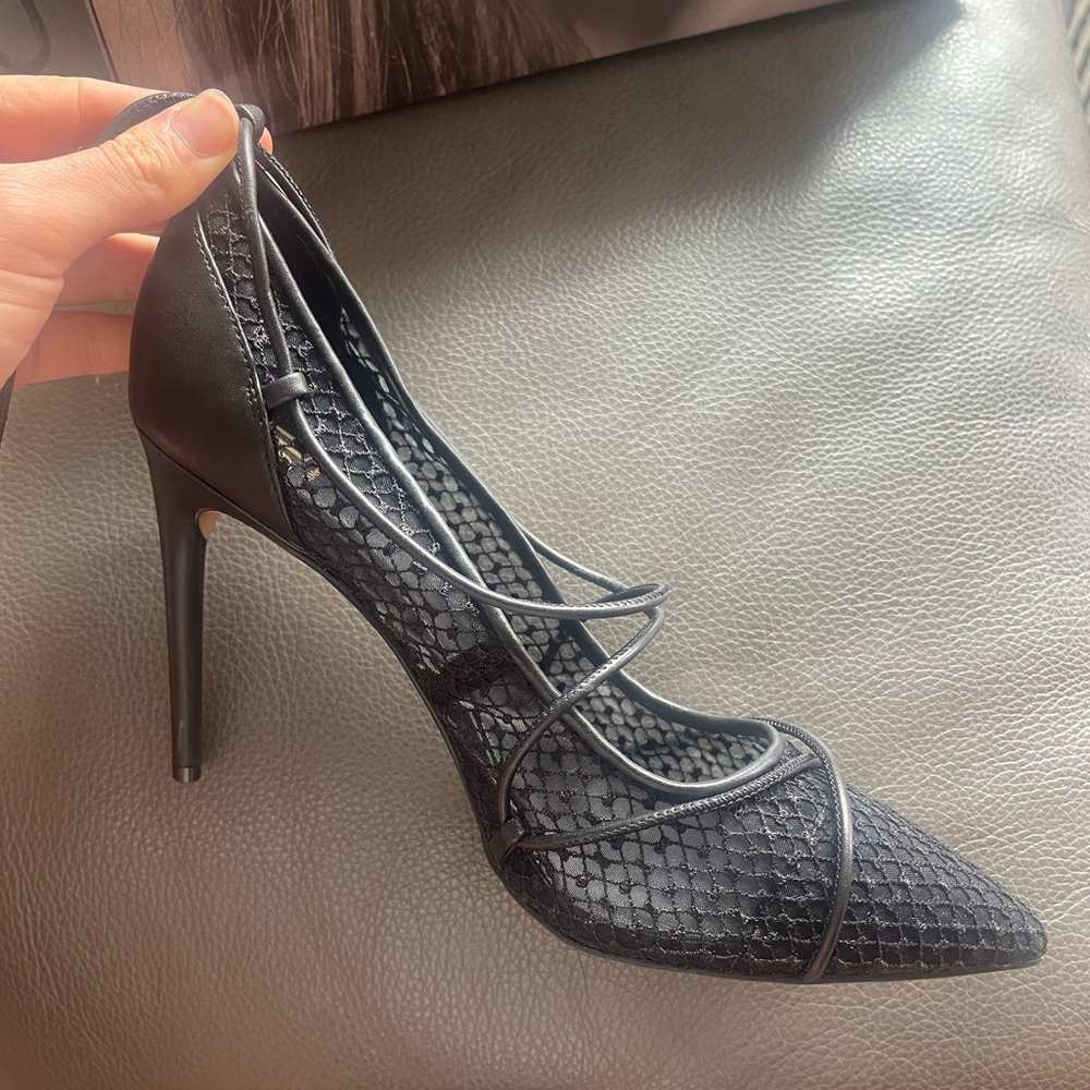 JLo Laced Pointed Toe Heels